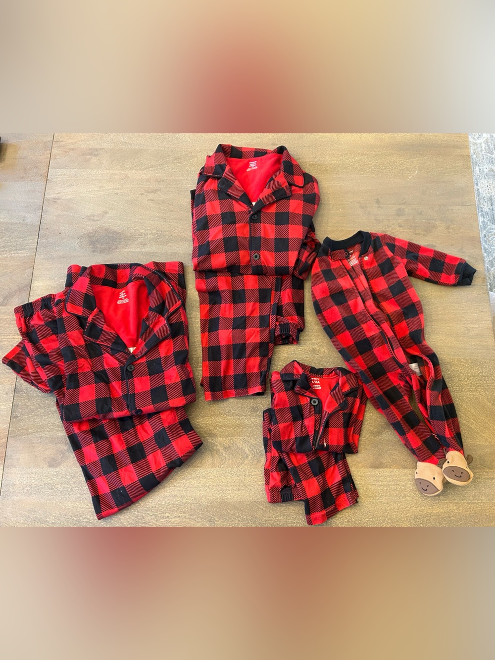 Matching Family Red & Black Buffalo Plaid Pajamas